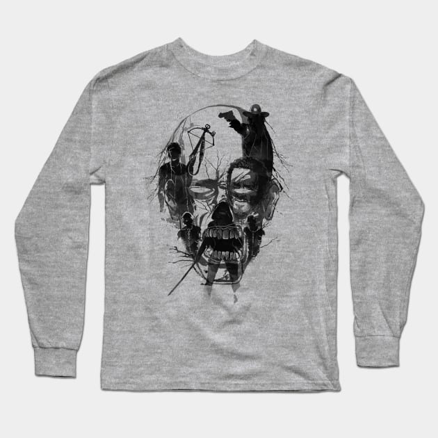 Dead Walker Long Sleeve T-Shirt by RicoMambo